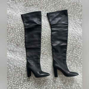 Paris Texas | Leather over the knee boots | Black 39